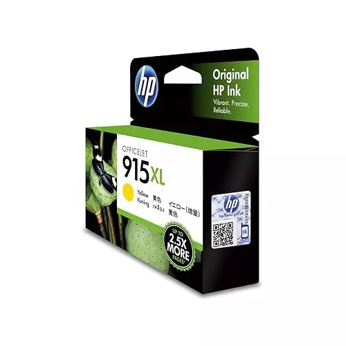 HP 915XL Ink Cartridge Yellow Color Compatible With HP OfficeJet Pro 8020 AiO, 3YM21AA