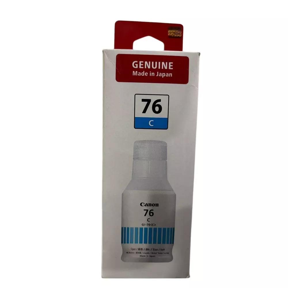 Canon Ink Cartridge Cyan Ink Color 135 ml Bottle for GX5070, GX6070, GX7070 Models, GI-76 C IN