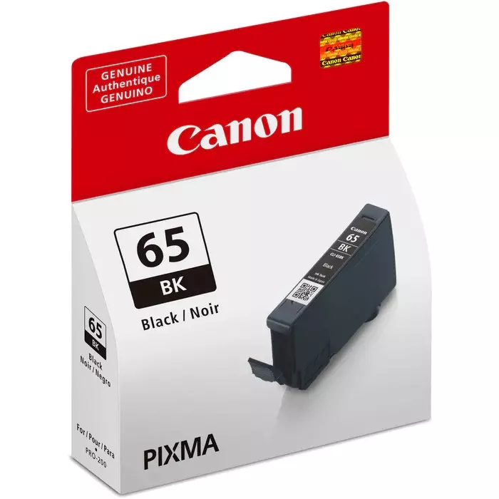 Canon Ink Cartridge Black Ink Color 12.6 ml Bottle for PRO-200 Models, CLI-65 BK