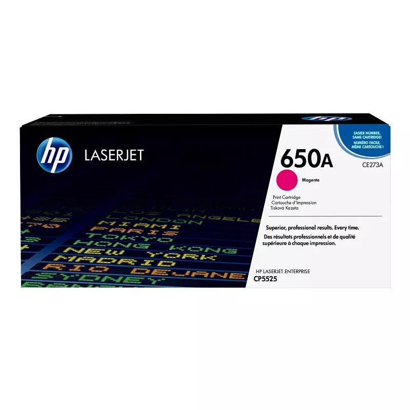 HP 650A Original LaserJet Toner Cartridge Magenta for CP5525 Printer Series