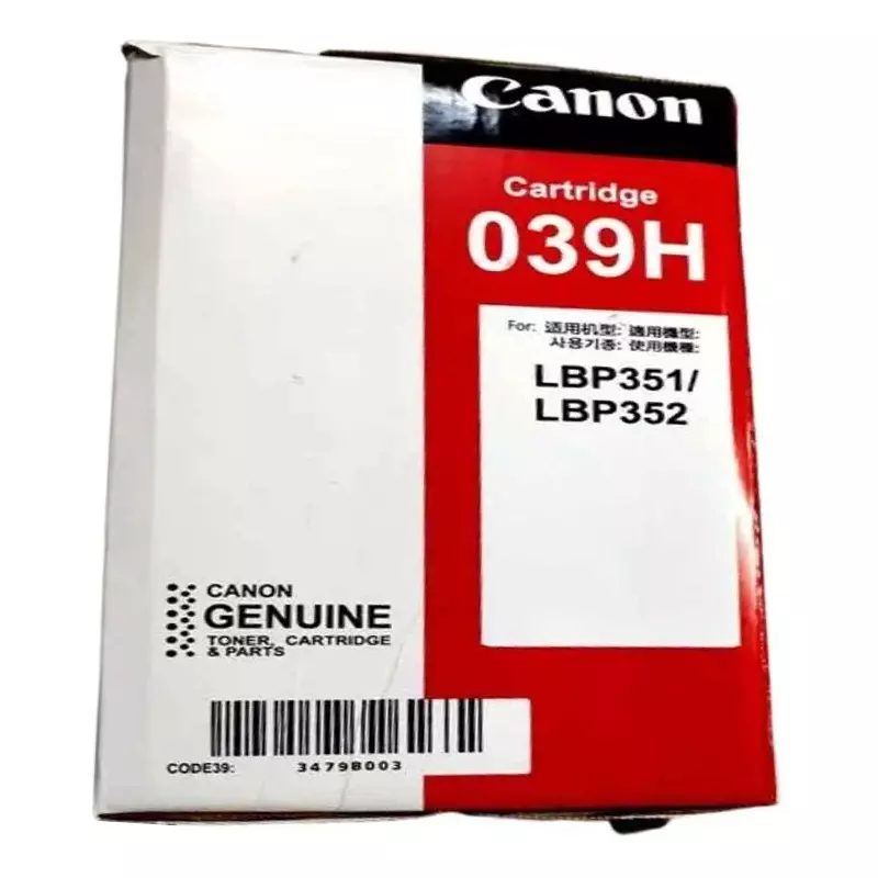 Canon 039H Toner Cartridge Black Color 25000 Pages Yield Compatible for LBP351 & LBP352