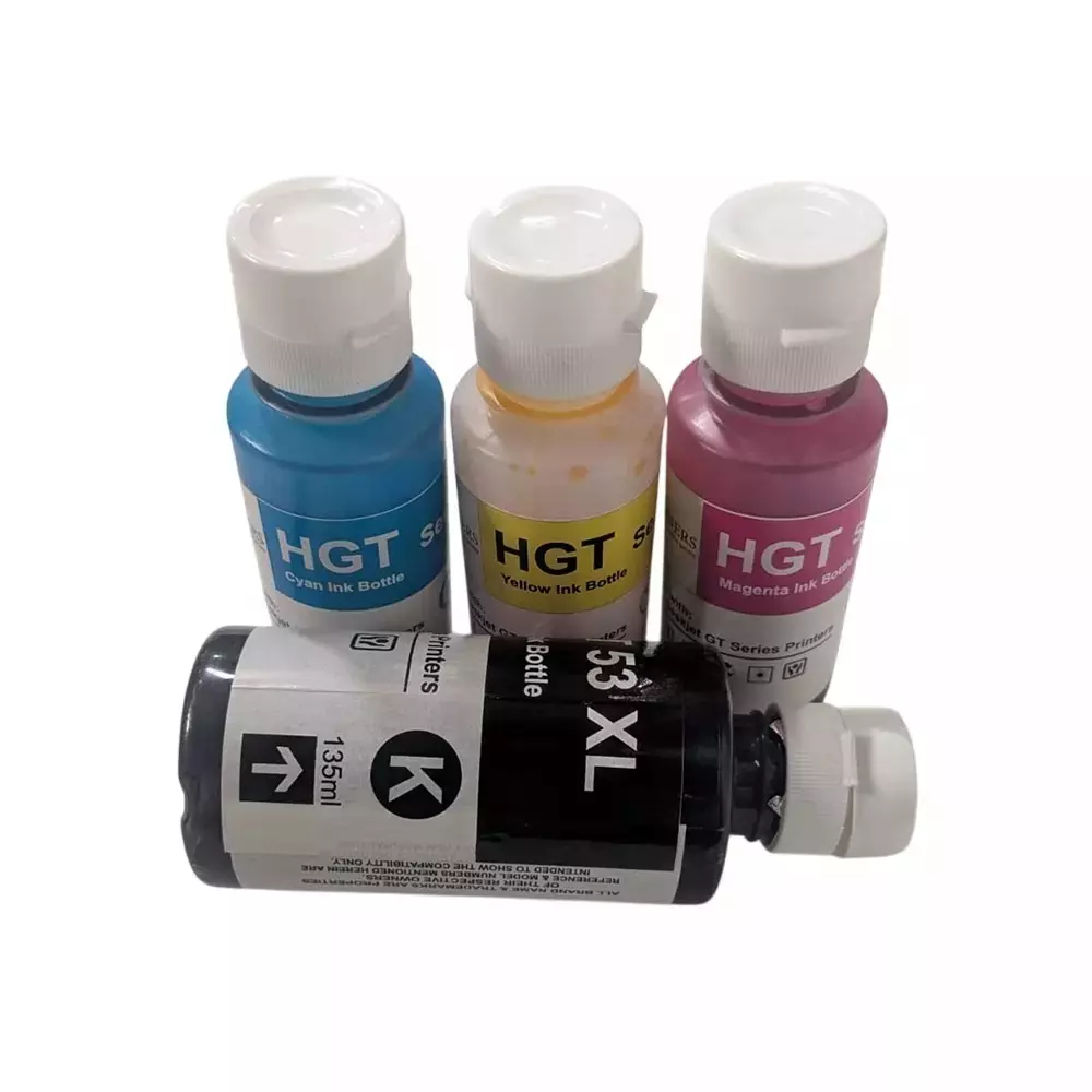 GENERIC Ink Bottle Set Black, Cyan, Magenta, Yellow 70 ml Each (Set of 4) x (Pack of 5)