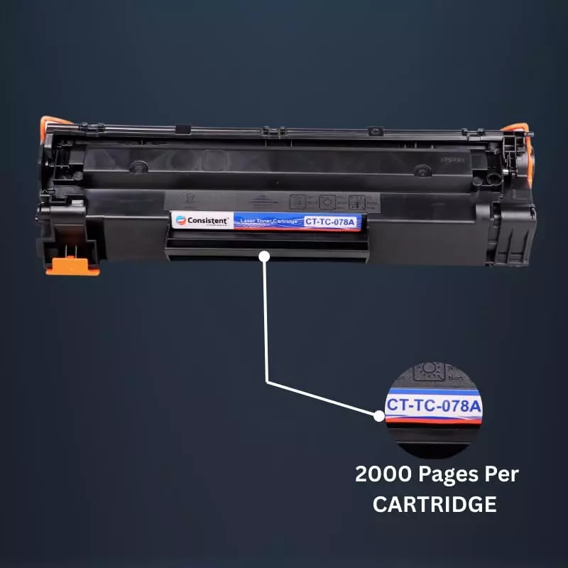 Consistent Laser Toner Cartridge 2000 Page Yield Black Ink for HP LaserJet Pro 1566/1606/1606dn/M1537dnf/M1538dnf/M1539dnf/P1536dnf/P1566/P1606dn Laser Toner Printers, CTTC078A
