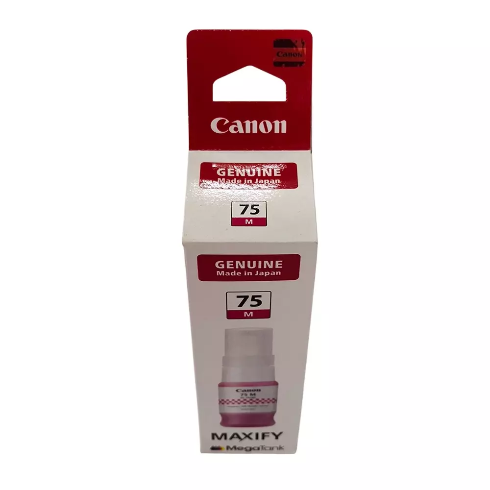 Canon Ink Cartridge Magenta Ink Color 40 ml Bottle for GX1070, GX2070 Models, GI-75 M ASA