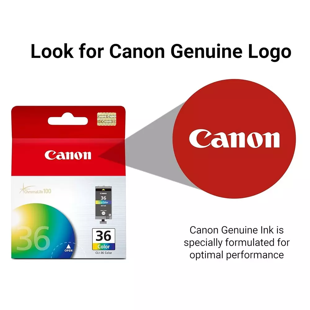 Canon Ink Cartridge Multicolor Ink Color 12 ml Bottle for iP100, 110 Models, CLI-36 CLR IN
