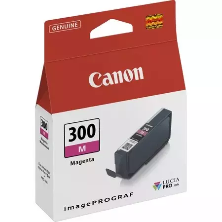 Canon Ink Cartridge Magenta Ink Color 14.4 ml Bottle for PRO-300 Models, PFI-300 M
