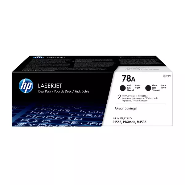 HP 78A Original LaserJet Toner Cartridge Black for P1560, P1600, M1536dnf MFP