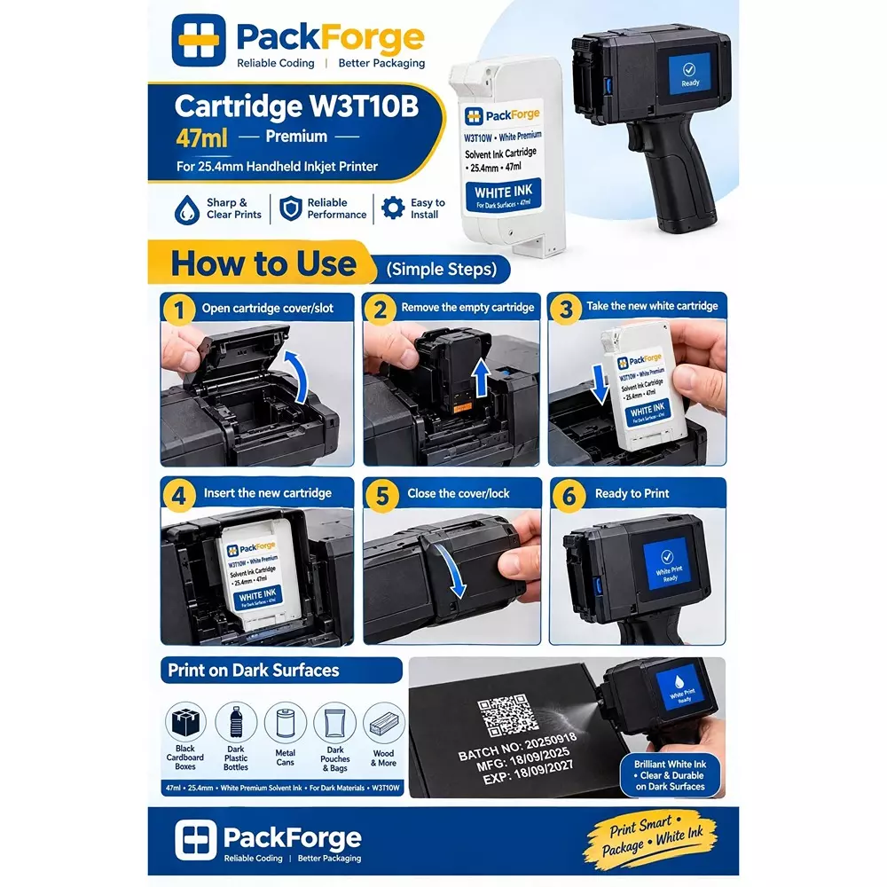 packforge-solvent-ink-cartridge-254-mm-height-print-capacity-white-47-ml-volume-foaming-nozzle-compatible-thermal-inkjet-printer-pf-ctg-254-wh