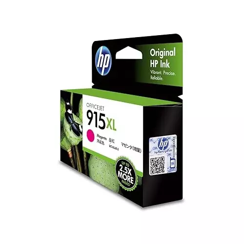 HP 915XL Ink Cartridge Magenta Color Compatible With HP OfficeJet Pro 8020 AiO, 3YM20AA