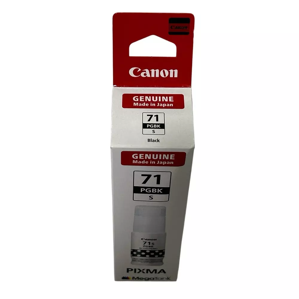 Canon Ink Cartridge Black Ink Color 70 ml Bottle for G1020, 2020, 3020, 2060, 3060, G1737, 2770, 3770, 4770, G1730, G2730, G3730 Models, GI-71S PGBK IN