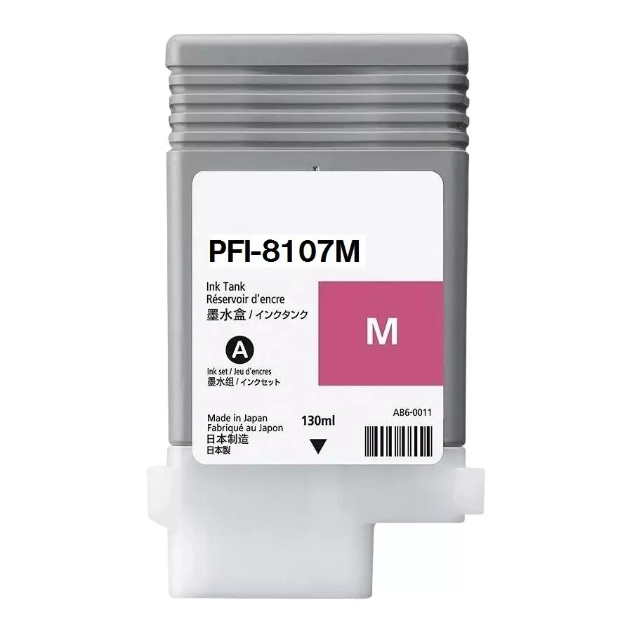 RT PFI-8107 Ink Cartridge Magenta 130 ml Volume for iPF671, iPF671M, iPF771, iPF771M, iPF681, iPF781, Ipf786