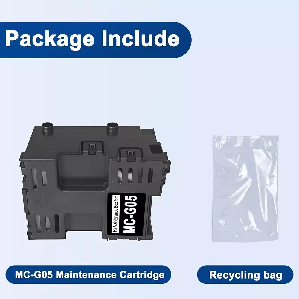 Canon Maintenance Cartridge Bundle Black Ink Color for GX1070, GX2070 Models, MC-G05