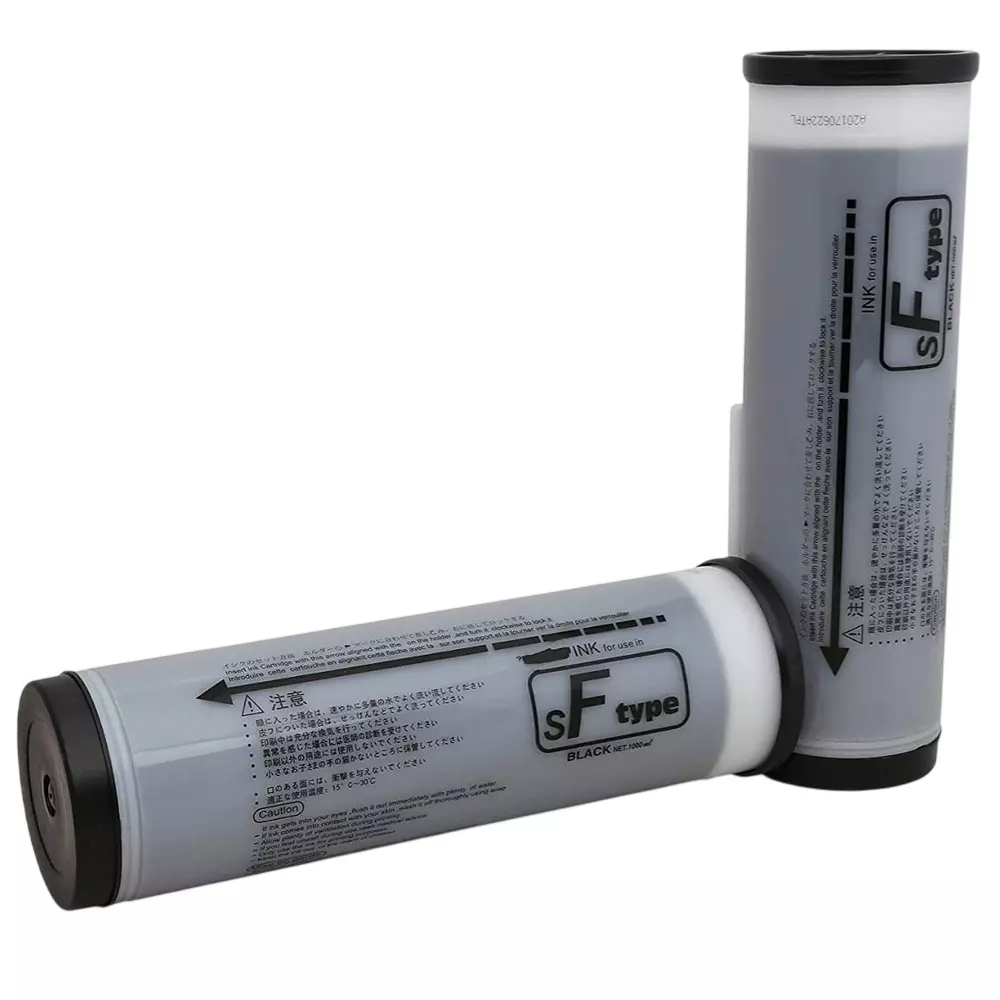 RT S6930 F-Type Ink Bottle Black for Riso SF5050/5350/5450/5130/5330/5250/5430/5030 (Pack of 2 Pcs)