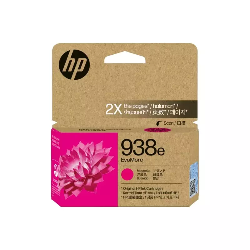 HP 938e EvoMore Ink Cartridge Magenta Color Compatible With HP OfficeJet Pro 9120b All-in-One Printer (403W4B), 4S6Y0PA