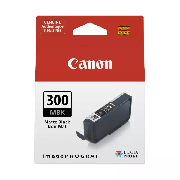 Canon Ink Cartridge Matte Black Ink Color 14.4 ml Bottle for PRO-300 Models, PFI-300 MBK