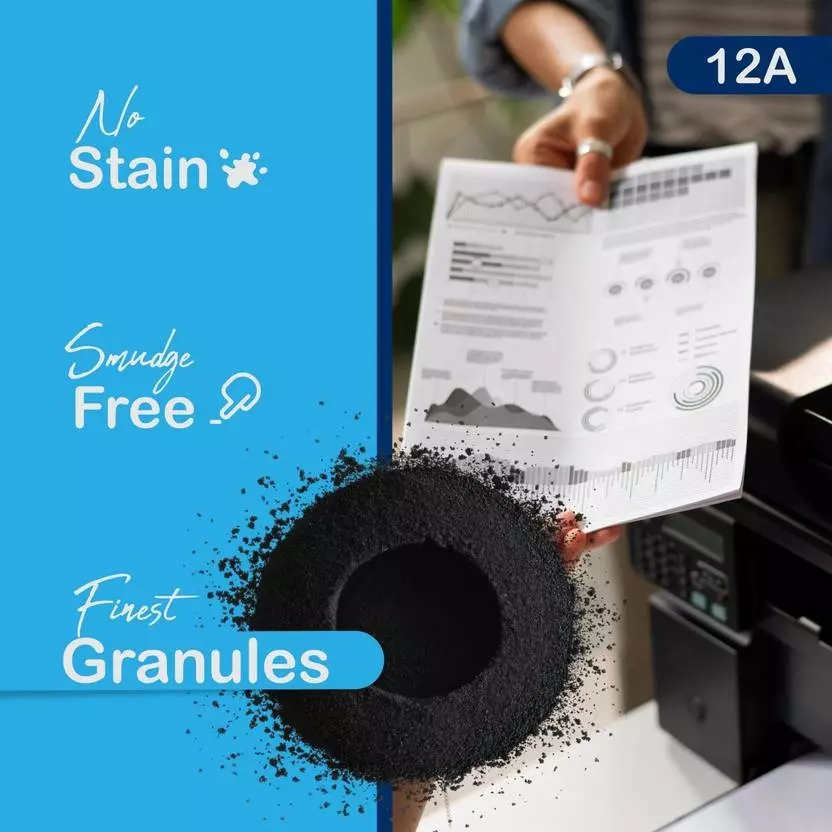 GEONIX GXPT-12A Ink Cartridge Black for HP Printers 1020, M1005, 1018, 1010, 1012, 1015, 1022, 3015, 3020, 3030, 3050, 3052