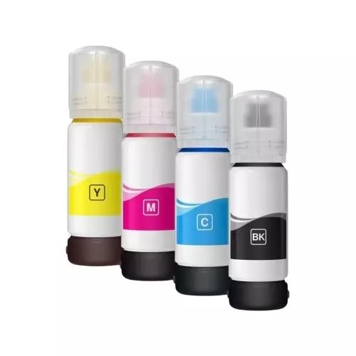 RT 003 Ink Bottle Set Black/Cyan/Yellow/Magenta 70 ml Volume for Epson L3110, L3150, L3250, L3252 L3115, L3116, L3101, L3210, L3215, L3216, L3151, L3152, L3156, L5190 Printer