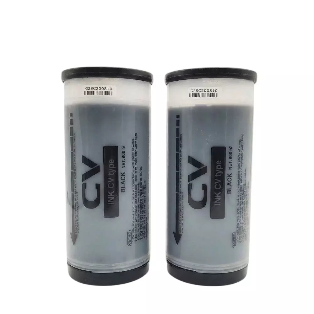 RT CV/CZ 3230 Duplicator Ink Bottle Black 800 ml Volume for Riso CV 3230/3130/3030 (Pack of 2 Pcs)