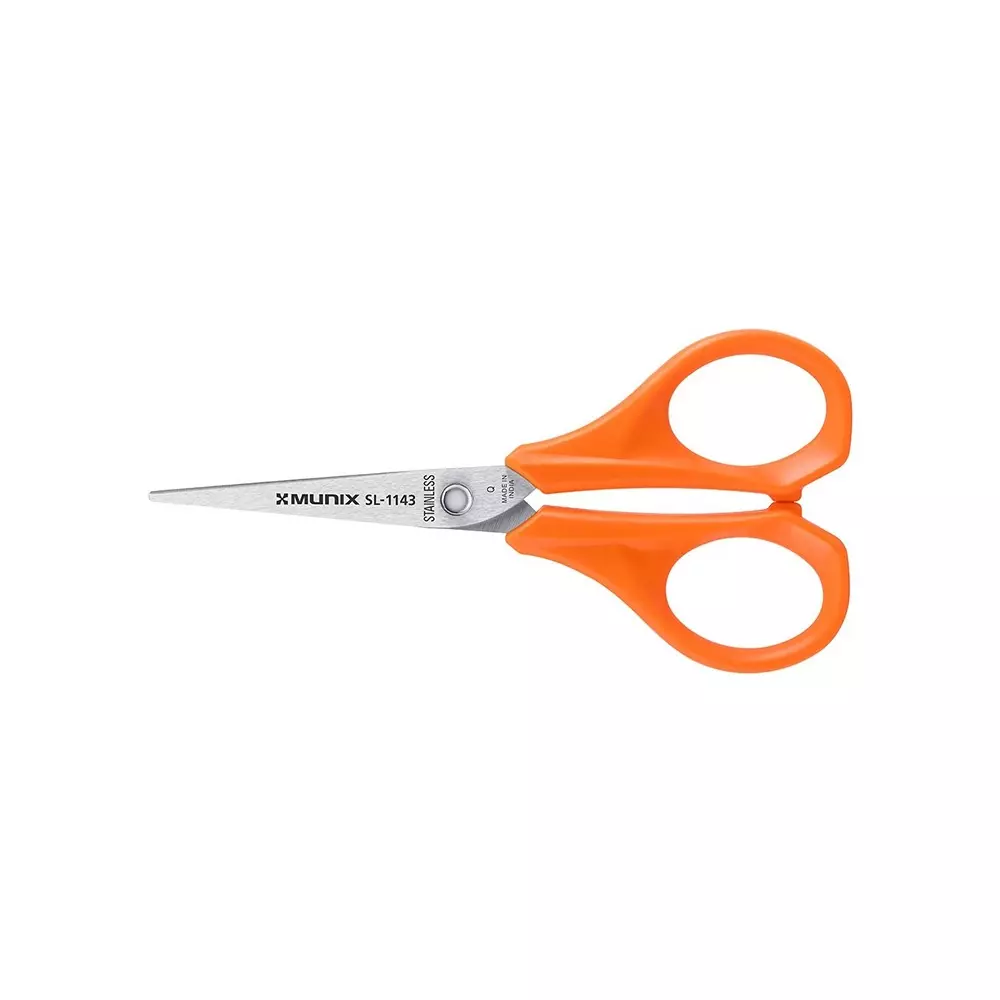 Munix M-Star Scissor Assorted Stainless Steel Pointed Tip for Cutting Paper & Ribbon