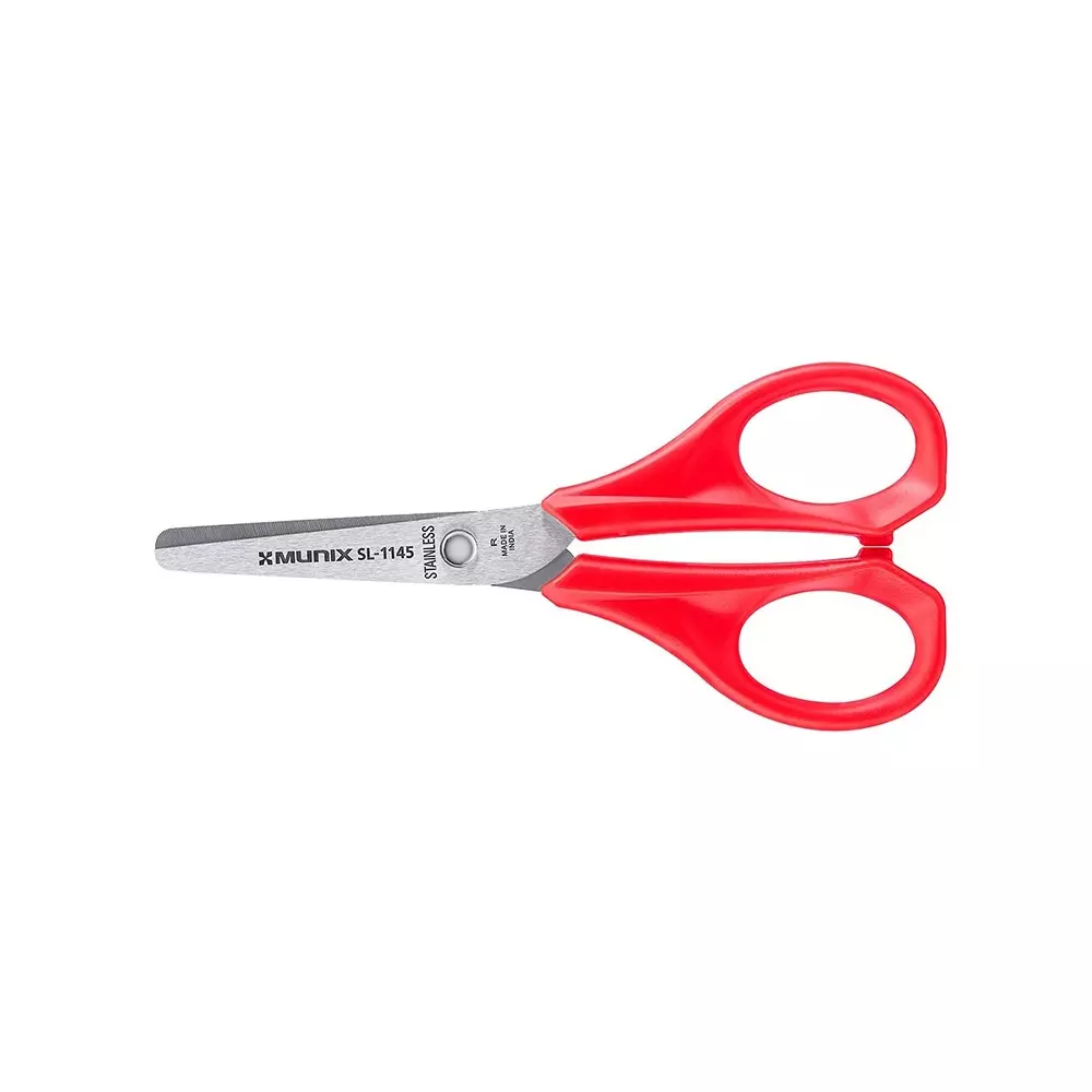Munix M-Star Scissor Assorted Stainless Steel Pointed Tip for Cutting Paper & Ribbon