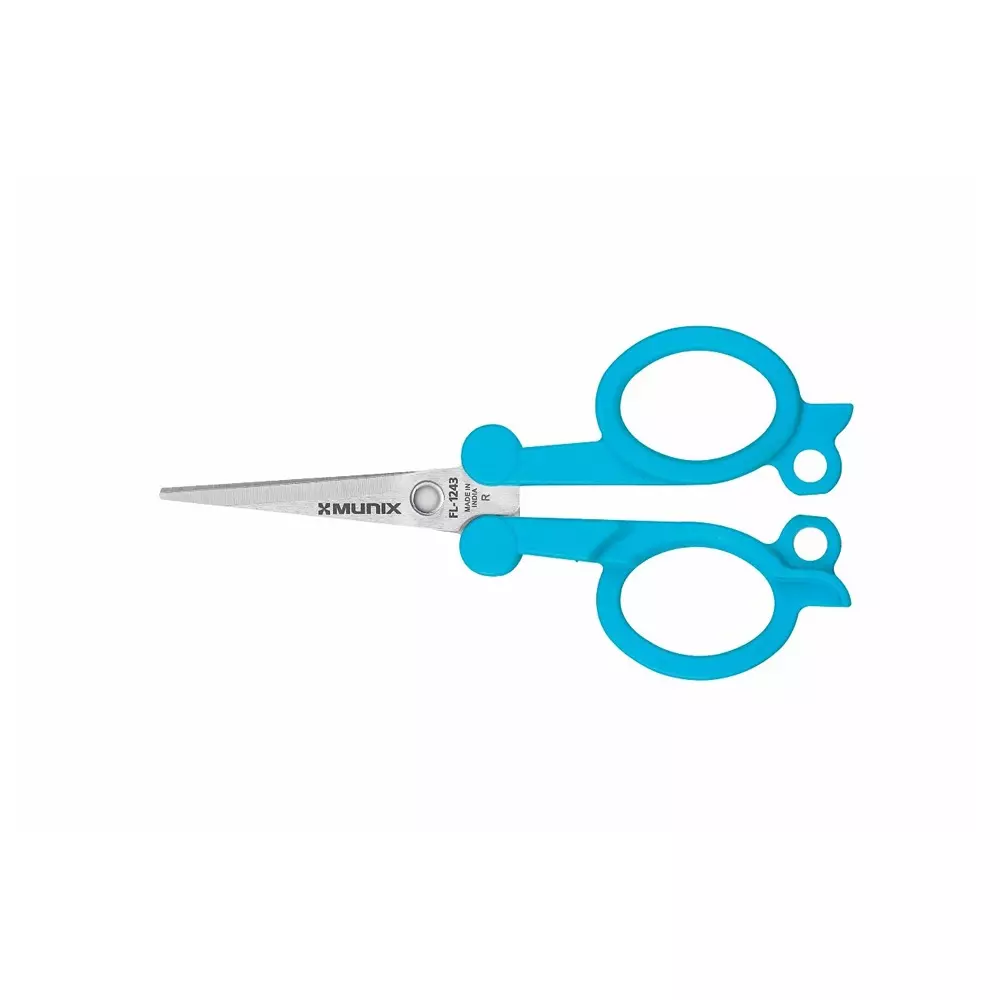Munix M-Star Scissor Assorted Stainless Steel Pointed Tip for Cutting Paper & Ribbon