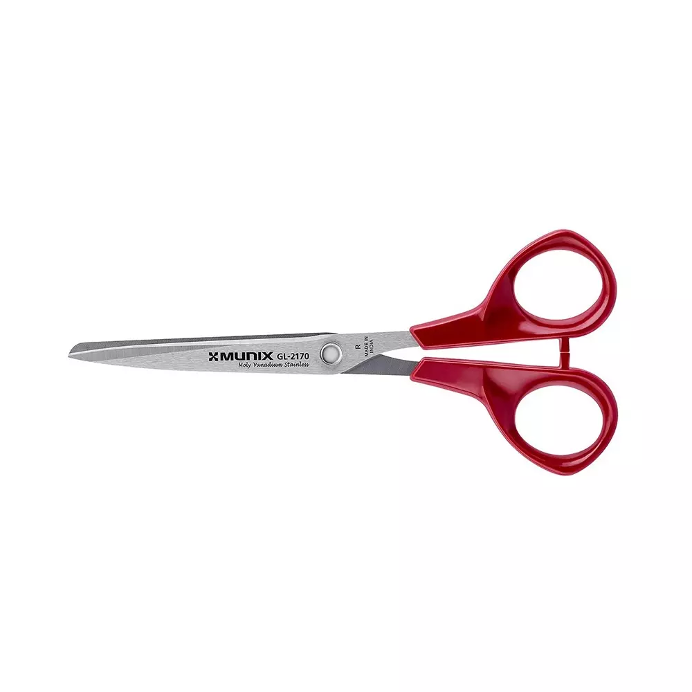Munix M-Star Scissor Assorted Stainless Steel Pointed Tip for Cutting Paper & Ribbon
