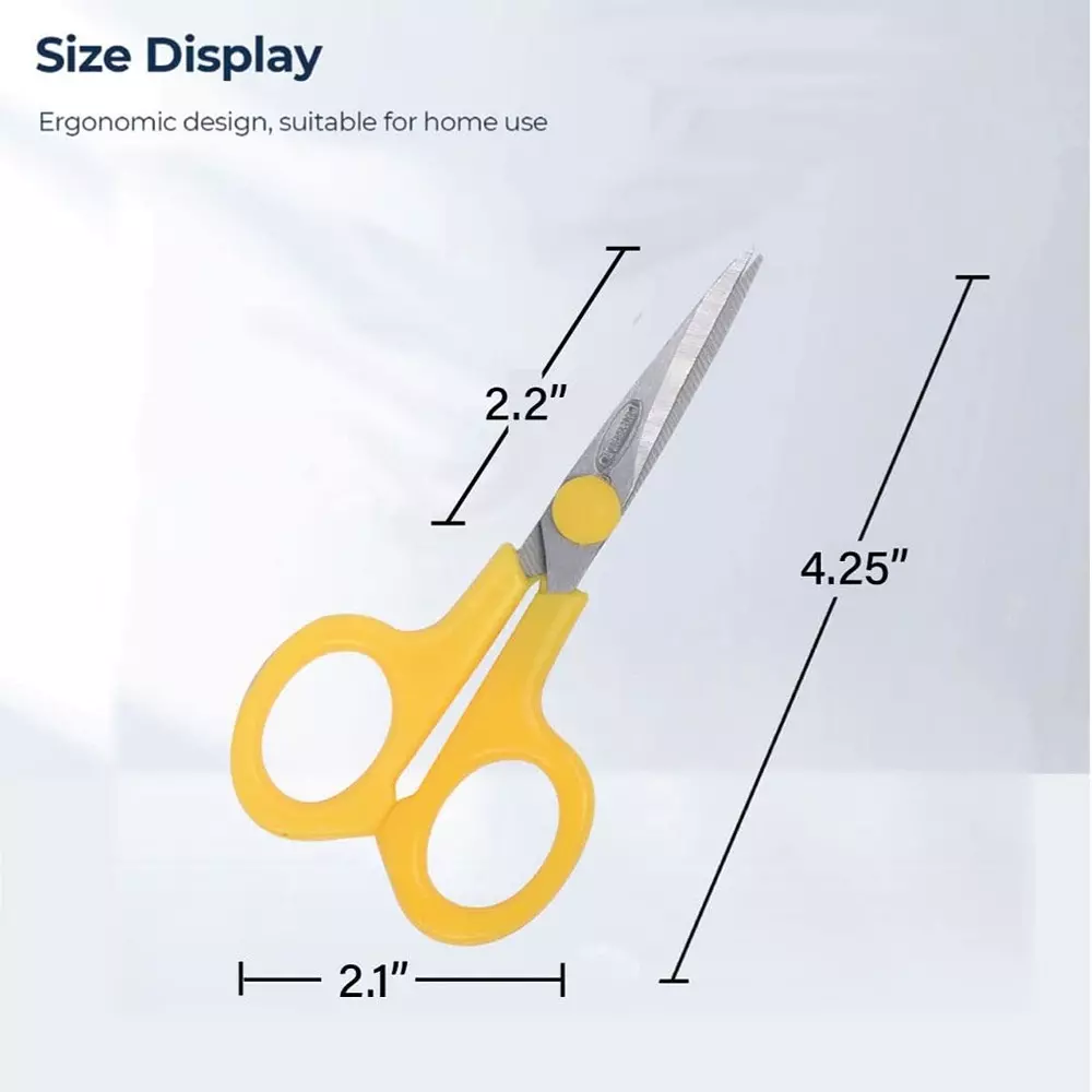Bambalio Scissor Assorted 2.2 Inch (5.58 cm) Blade Length Plastic & Steel, BA011