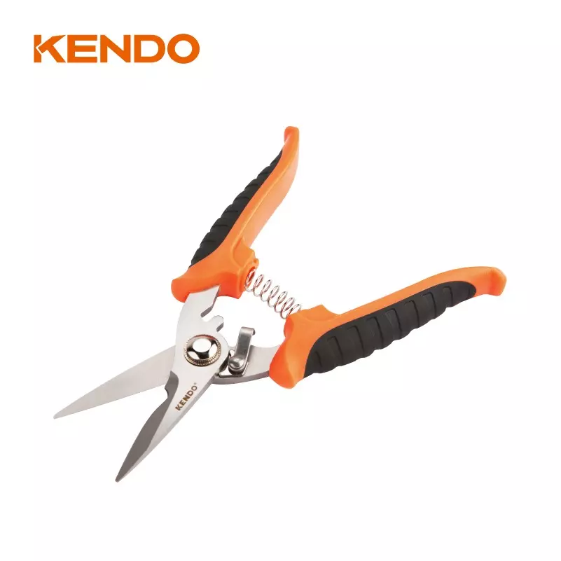 kendo-180-mm-stainless-steel-blade-muti-purpose-scissors-with-wire-cutting-notch-30701