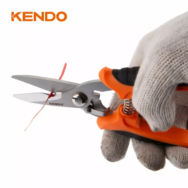kendo-180-mm-stainless-steel-blade-muti-purpose-scissors-with-wire-cutting-notch-30701