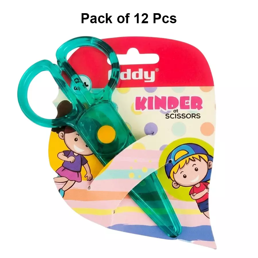 oddy-kinder-scissor-green-plastic-for-home-school-ss-500k-pack-of-12-pcs