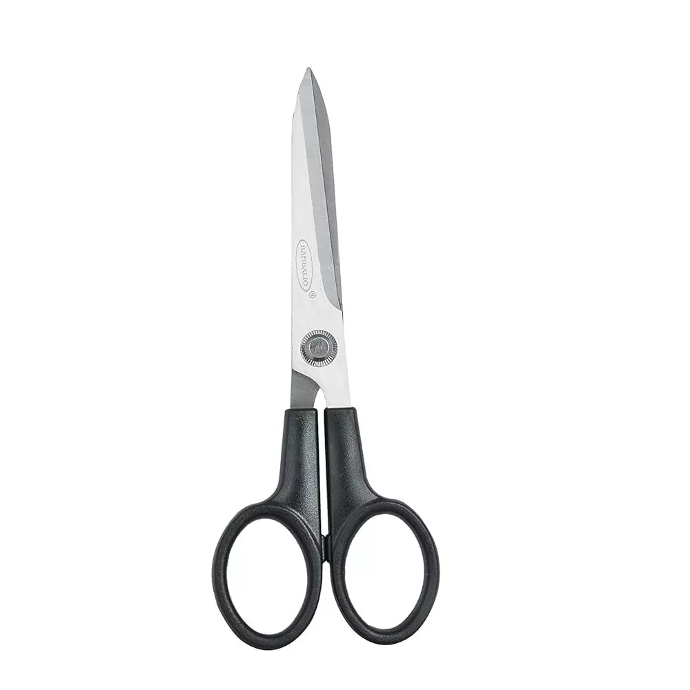 Bambalio Scissor Black & Silver 4.7 Inch (12 cm) Blade Length Plastic & Steel, BA008