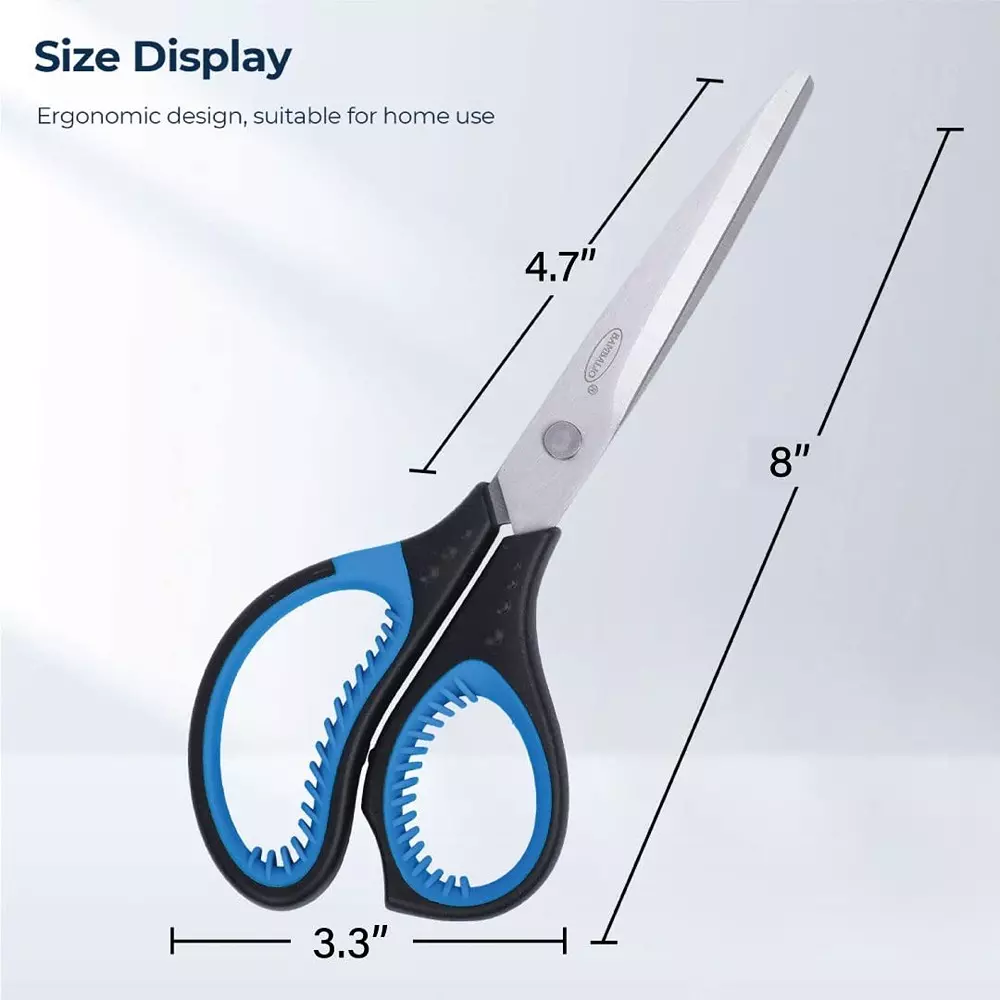 Bambalio Scissor Black & Silver 4.7 Inch (12 cm) Blade Length Plastic & Steel, BA050