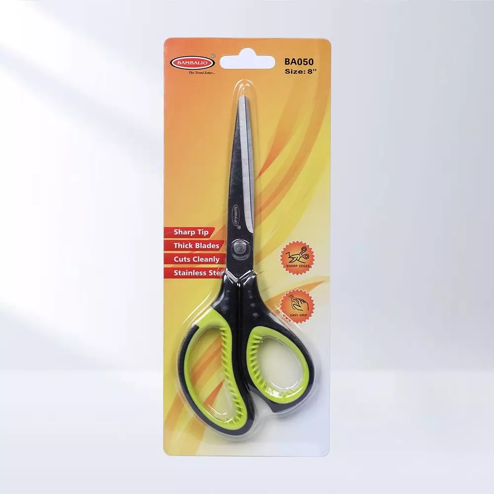 Bambalio Scissor Black & Silver 4.7 Inch (12 cm) Blade Length Plastic & Steel, BA050
