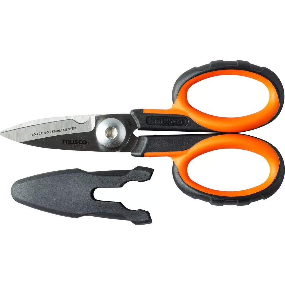 TRUSCO Compact Type All Purpose Scissor 138.5 mm Overall Length, TBH-140