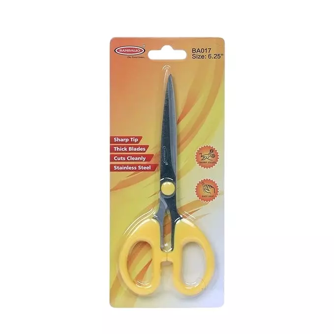 Bambalio Scissor Assorted 4.3 Inch (11 cm) Blade Length Plastic & Steel, BA017