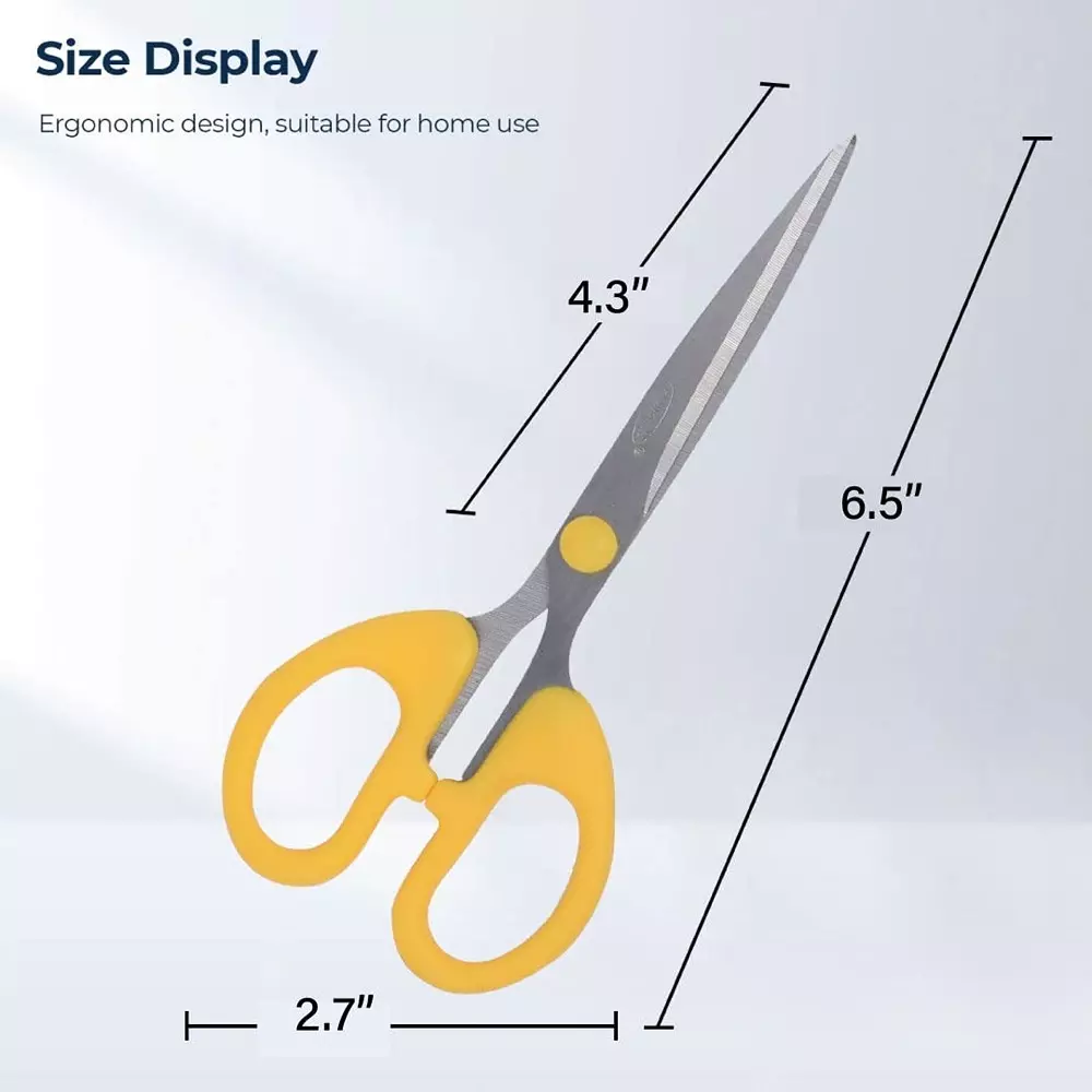 Bambalio Scissor Assorted 4.3 Inch (11 cm) Blade Length Plastic & Steel, BA017