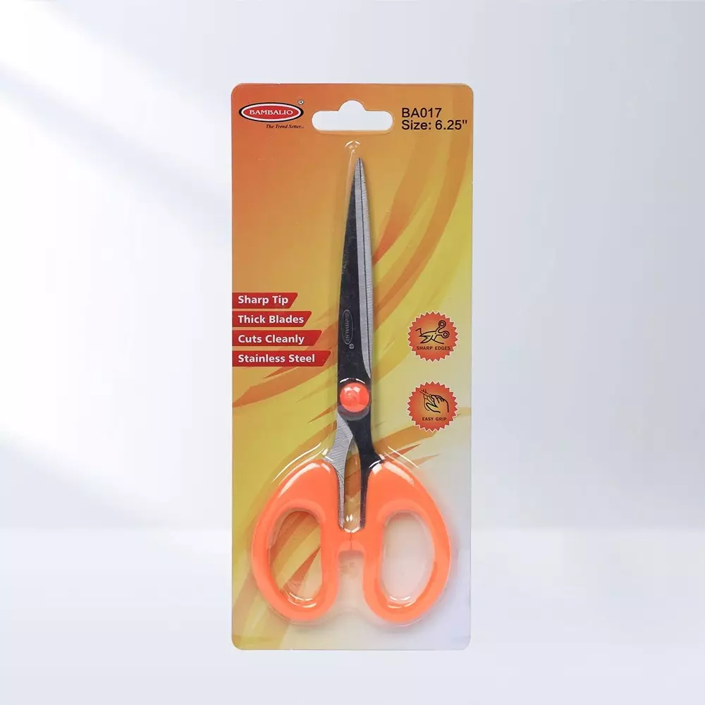 Bambalio Scissor Assorted 4.3 Inch (11 cm) Blade Length Plastic & Steel, BA017