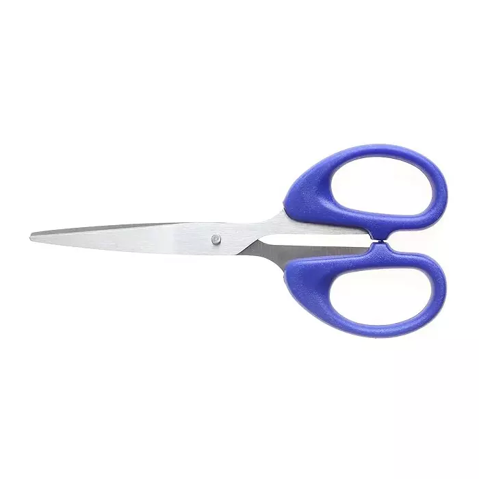 Bambalio Scissor Blue & Silver 5.5 Inch (14 cm) Blade Length Plastic & Steel, BA016