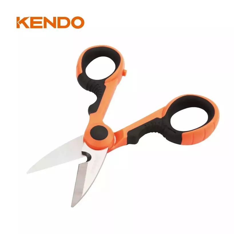 kendo-electrician-scissor-140-mm-5-12-inch-stainless-steel-blade-with-cutting-notch-30703