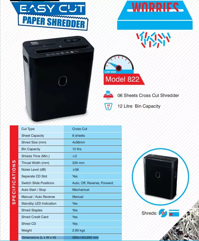 kores-easy-cut-822-cross-cut-paper-shredder-6-sheets-with-12-ltrs-bin