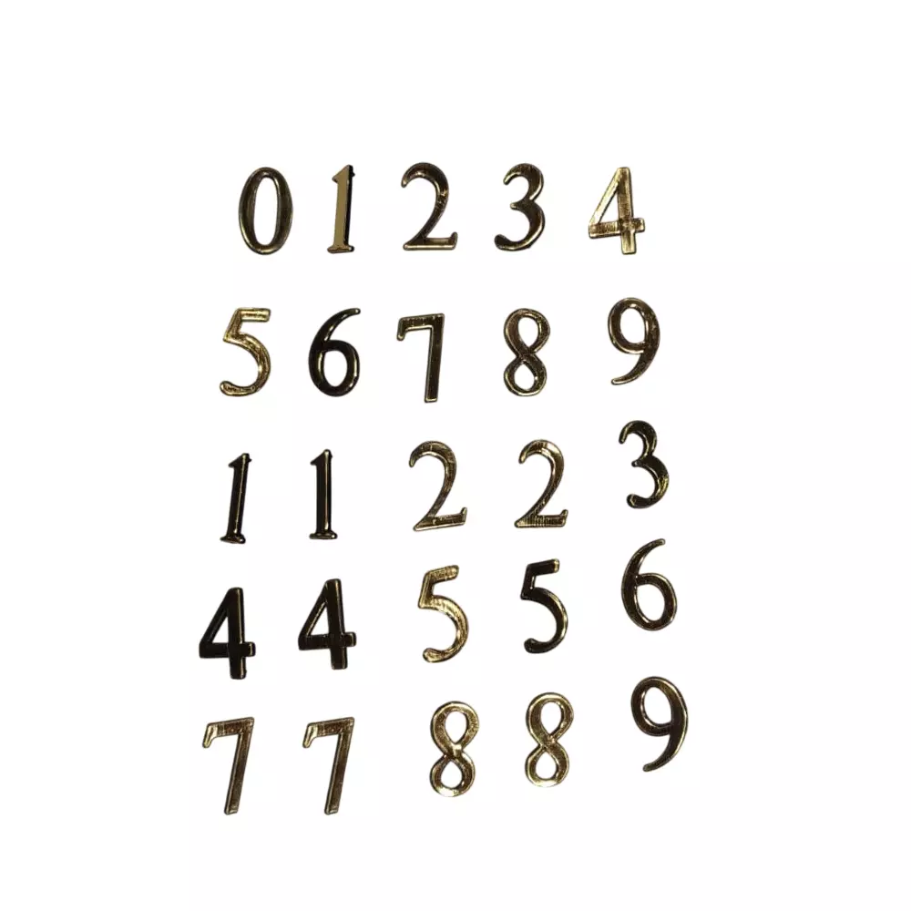 Alkosign 36mm Golden Color Figures For Grooved Felt Board ASF-G 36