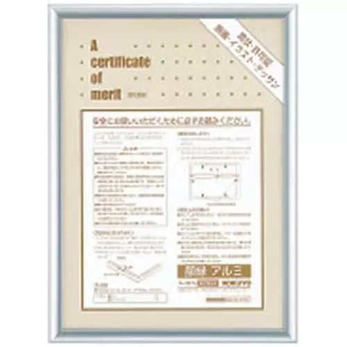 Kokuyo 355x255 mm Anodized Aluminum Award Frame, KA-217C