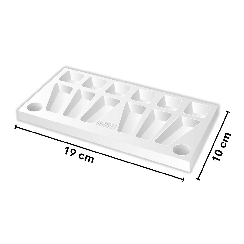 Soni Office Mate Color Mixing Palette 14 Well Tray 19x10 cm Lightweight and Easy to Clean Ideal for Paints & Crafts