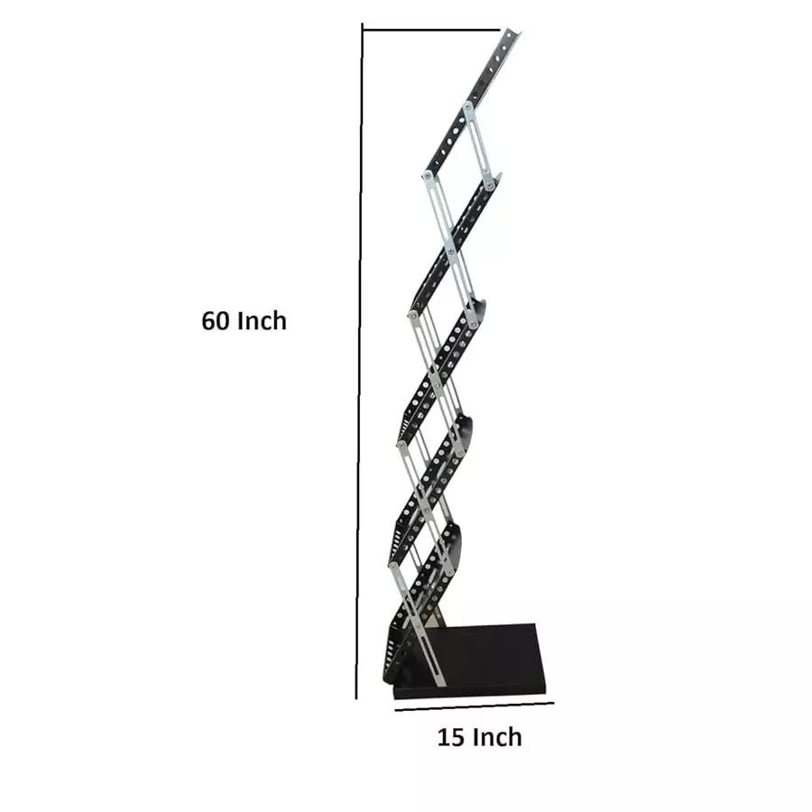 GENERIC Zigzag Folding Brochure Stand Metal Body A4 Size Books, Magazines for Exhibitions, Offices