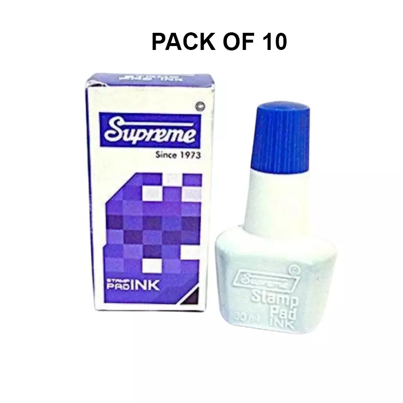 SUPREME Stamp Pad Ink Violet 30 ml (Pack of 10)