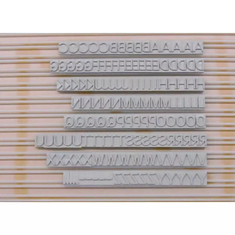 Yamazaki Sangyo Y-Type Alphabet Set Rubber 8 mm Font Size, K509
