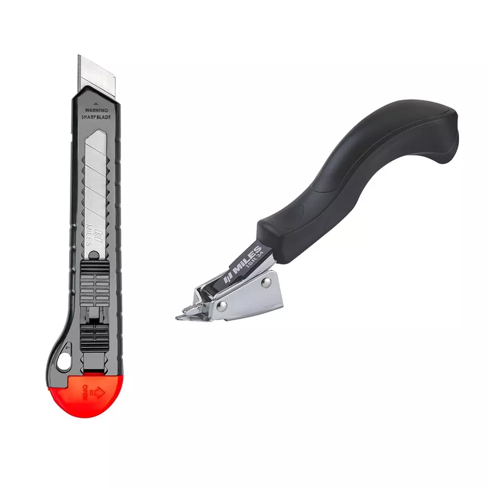 Miles Heavy Duty Staple Remover ISR-34 with Snap Off Cutter PN1801 Stainless Steel 18 mm Blade Size