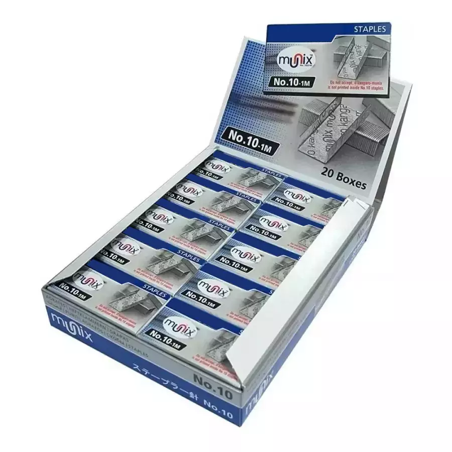 Generic Stapler Pins No 10-1M (Pack of 100 Box)