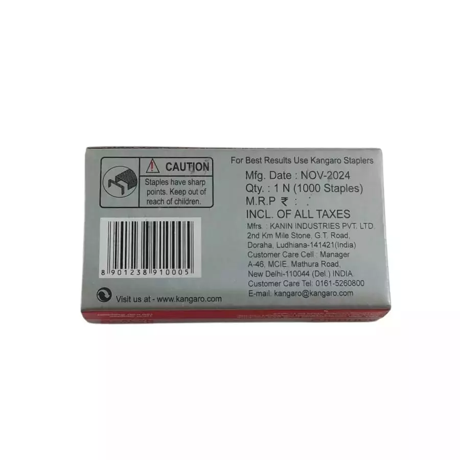 Kangaro Stapler Pins No.10-1M (Pack of 20 Box)