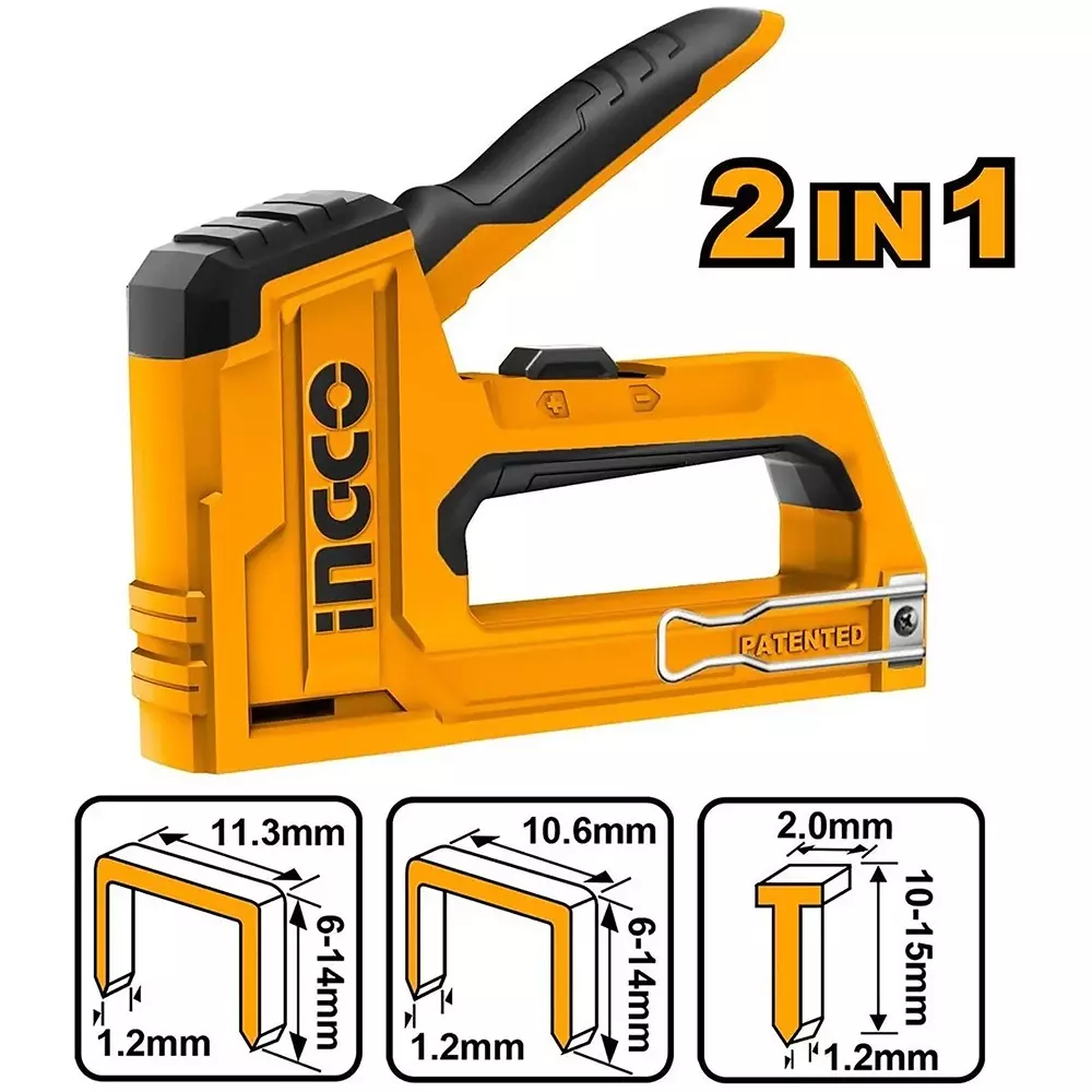 ingco-2-in-1-staple-gun-yellow-color-100-pin-magazine-capacity-and-6-14-mm-staple-length-hsg1406